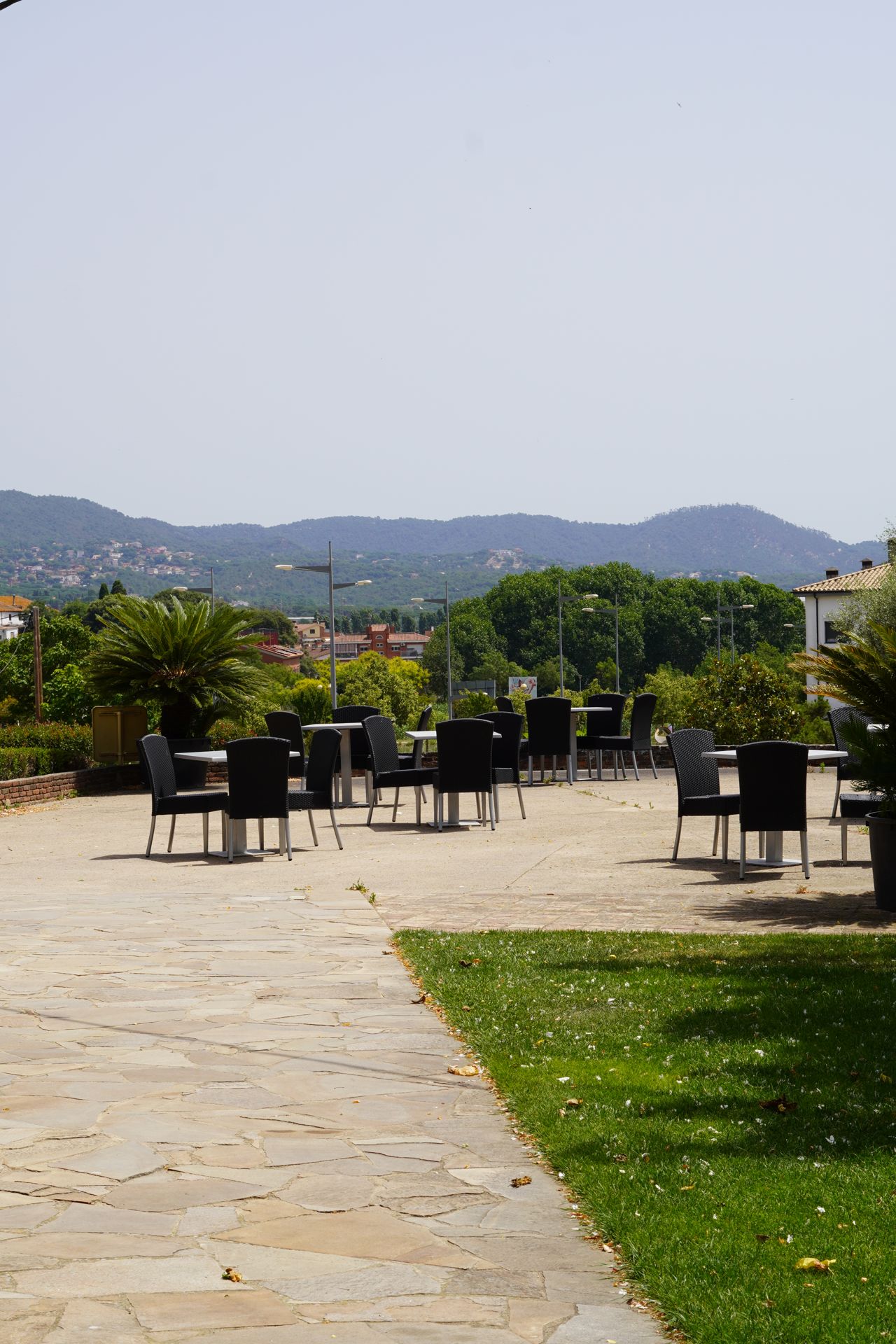 Terraza con vistas al campo